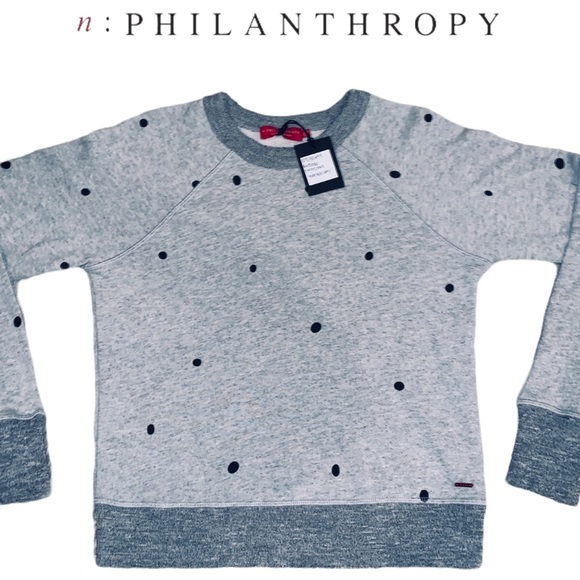 n:PHILANTHROPY Tops - NWT N:Philanthropy Butterfly Crewneck Sweatshirt